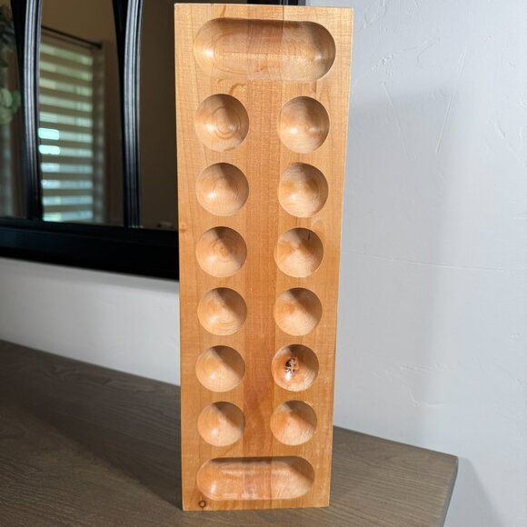 Solid Wood Mancala Game Board — Classic Strategy Game - Picture 8 of 9